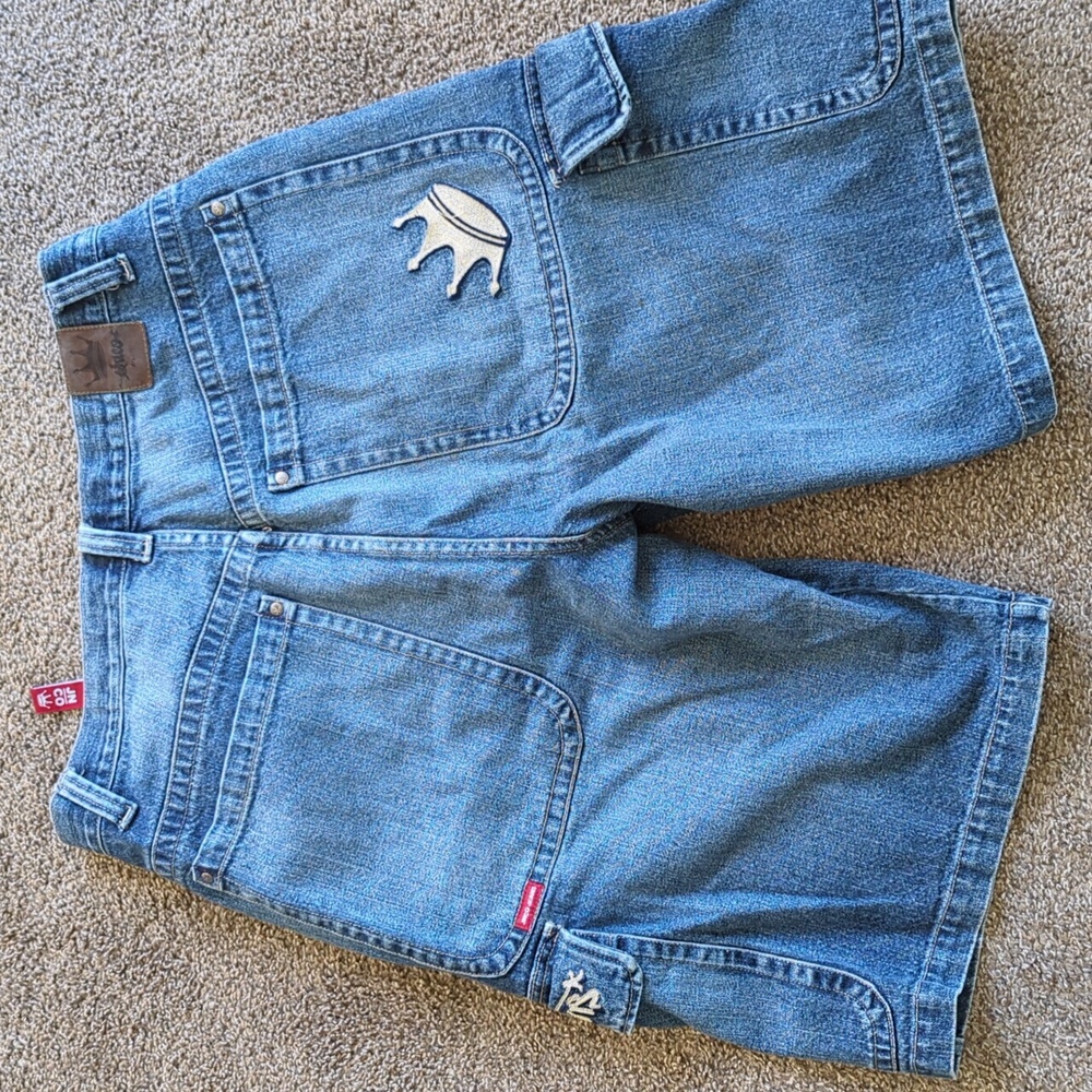 Vintage JNCO Jean Denim Crown Shorts Jorts